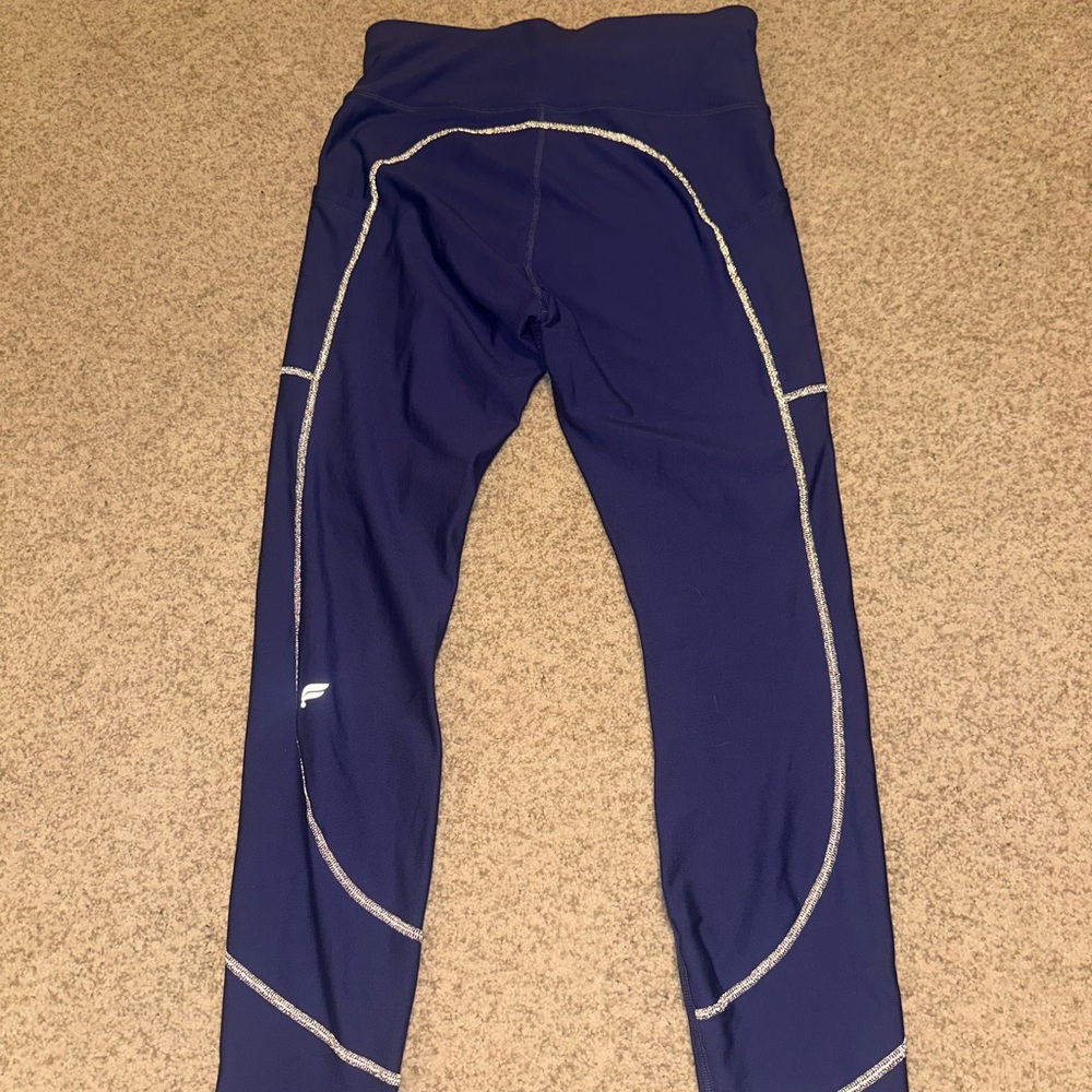 Fabletics Purple Reflective Running Leggings - image 3